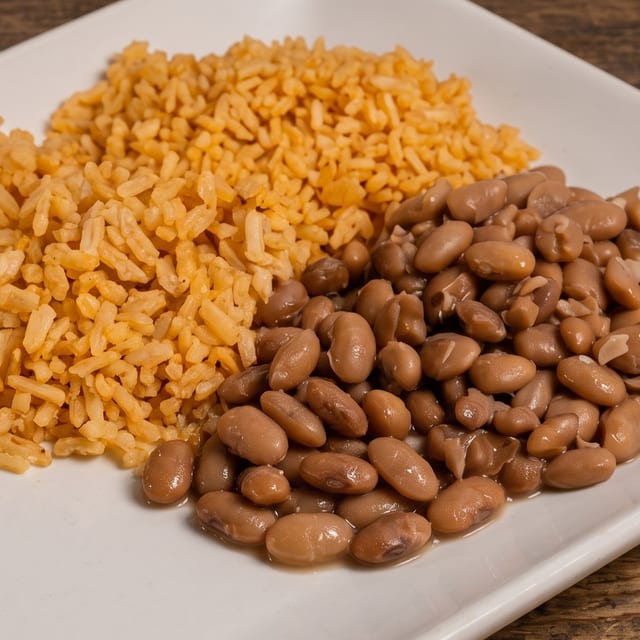 Side of Rice and Beans (Side De Arroz Y Frijoles).